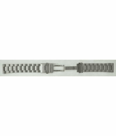 22MM &quot;MASTER&quot; Universal Fit Bracelet Straight end link Stainless Steel Finish