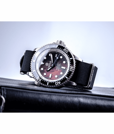 MASTER 1000 II 44MM AUTOMATIC DIVER BLACK CERAMIC BEZEL &ndash; BLACK MOTHER OF PEARL DIAL STRAP